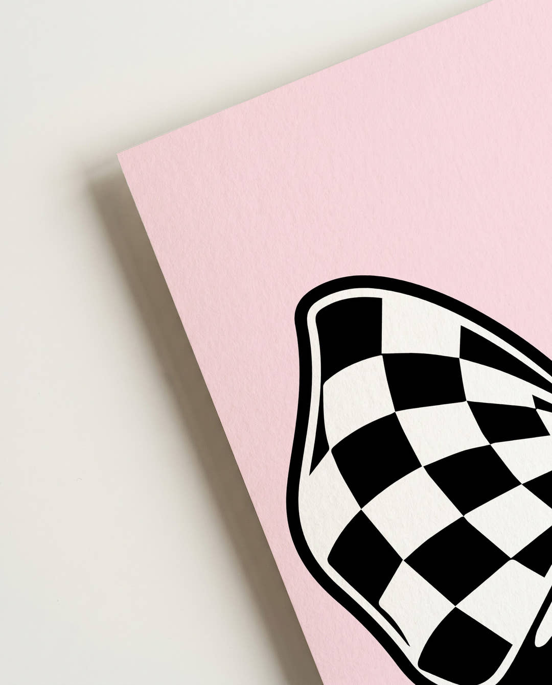 Schleifen Poster mit Karomuster – Bow Checkered