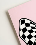 Schleifen Poster mit Karomuster – Bow Checkered