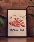 Frühstück Poster Retro Stil – Breakfast Club