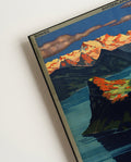 Vintage Schweiz Alpen Poster – Bürgenstock Luzern