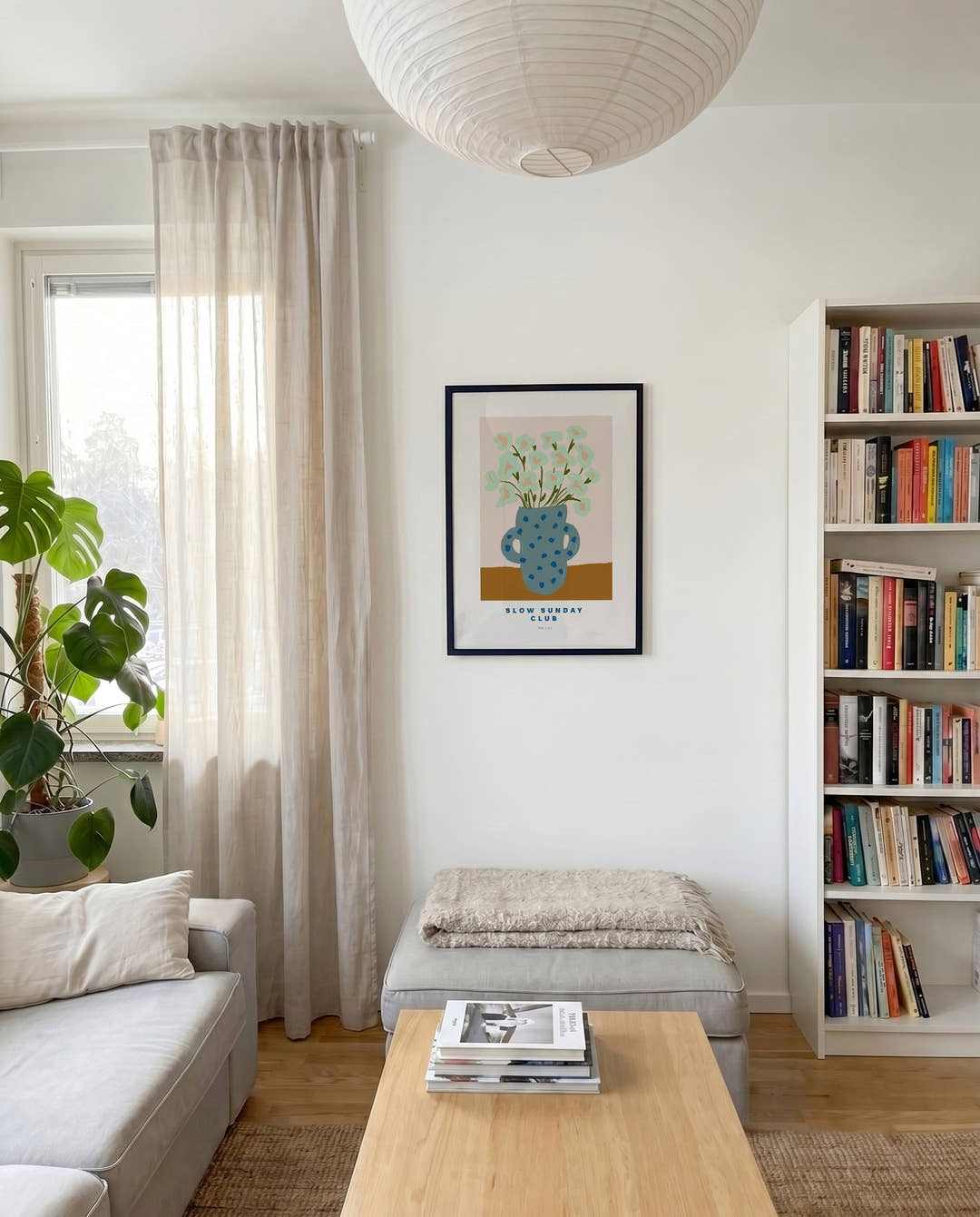 Minimalistisches Pflanzen Poster – Cactus Bloom