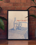 Café Poster Illustration modern – Cafe Corner