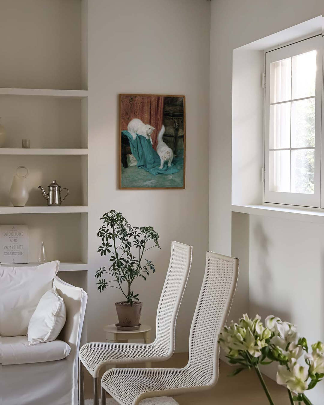 Künstlerisches Tier Poster modern – Calm Companion