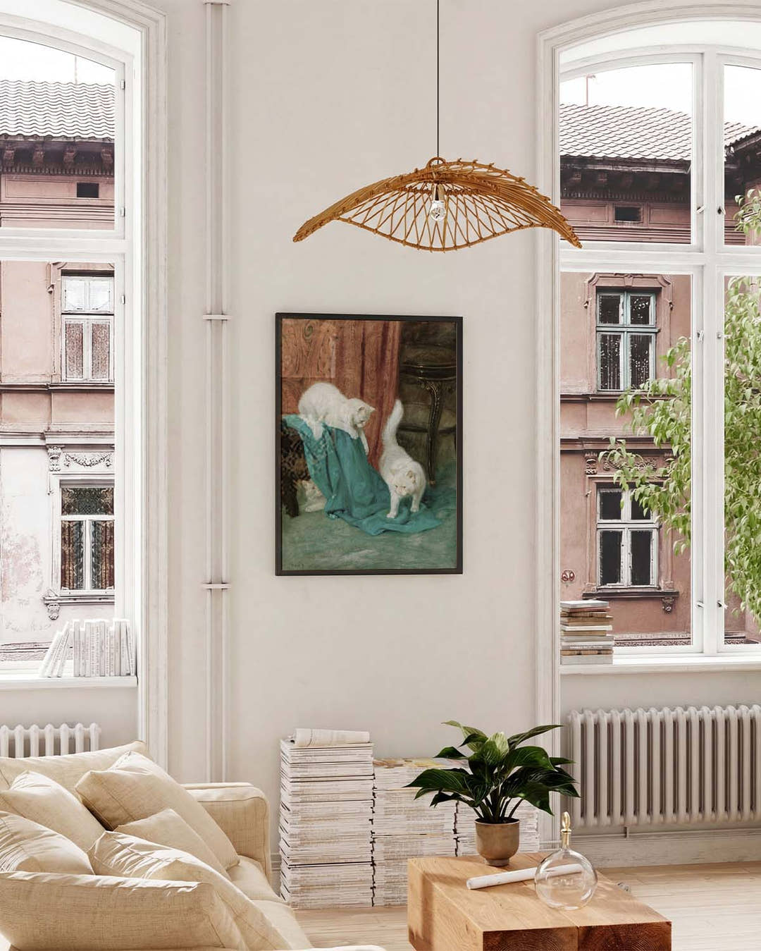 Künstlerisches Tier Poster modern – Calm Companion