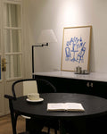 Modernes Typografie Poster Blau – Casual Gathering