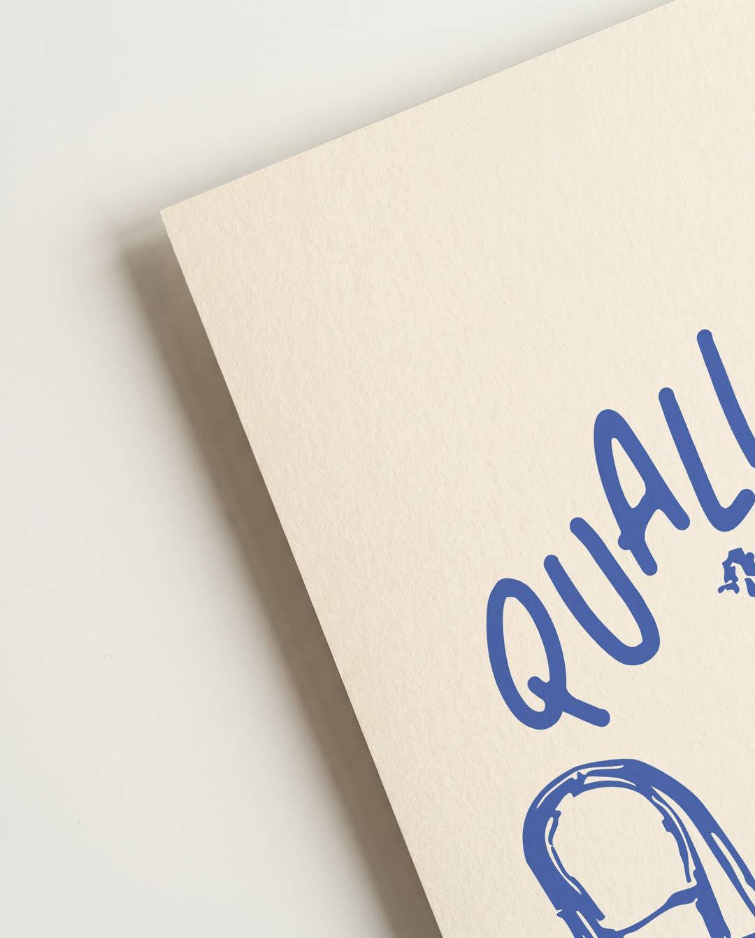 Modernes Typografie Poster Blau – Casual Gathering