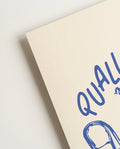 Modernes Typografie Poster Blau – Casual Gathering