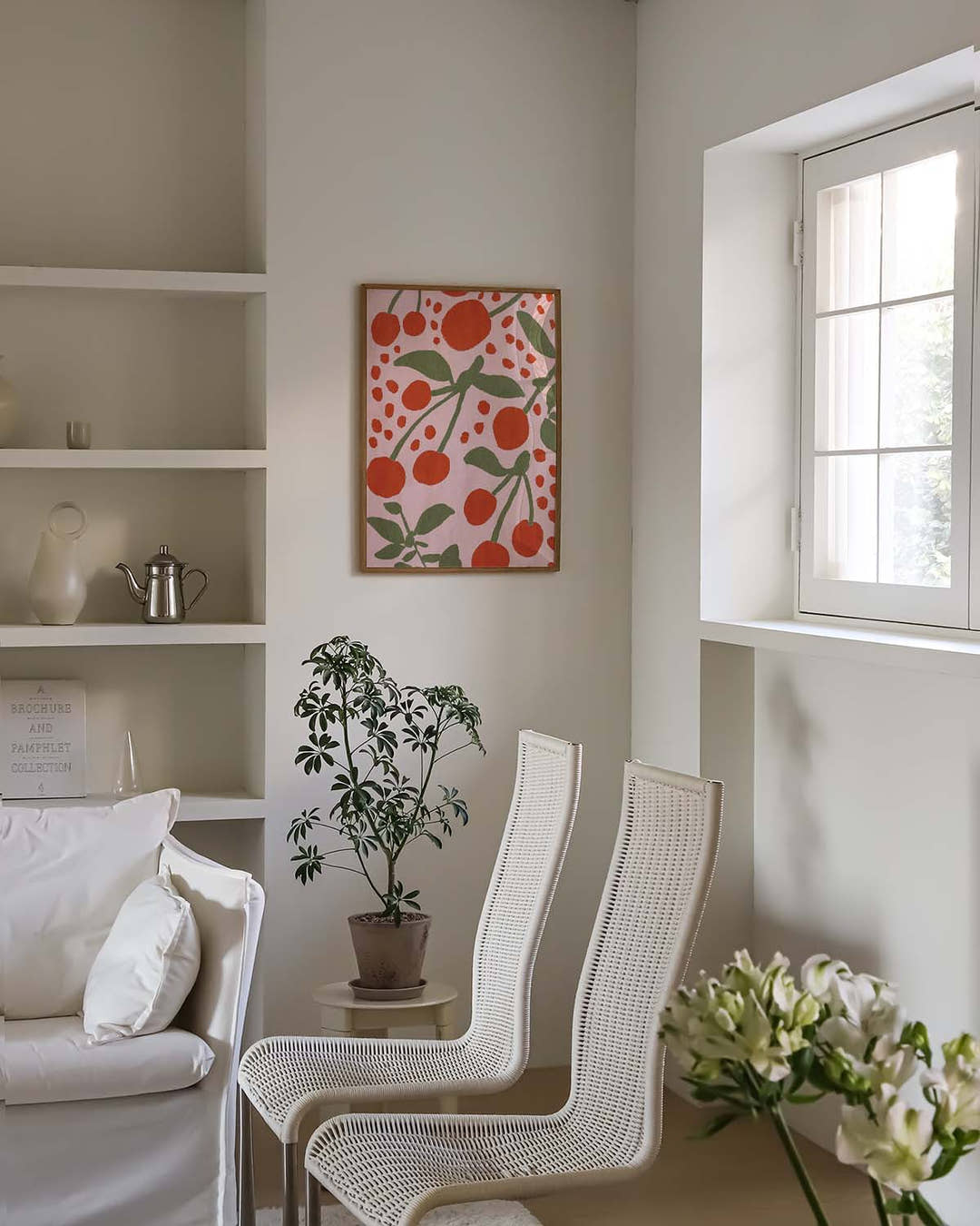 Kirsch Muster Poster modern – Cherry Pattern