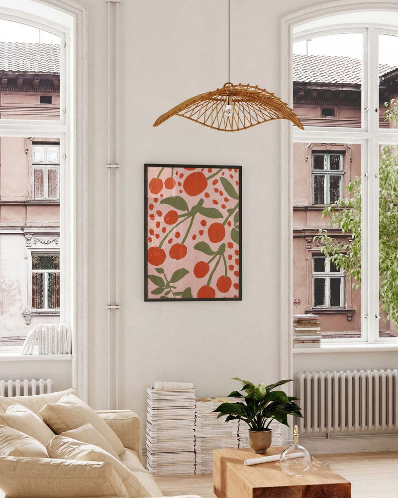 Kirsch Muster Poster modern – Cherry Pattern