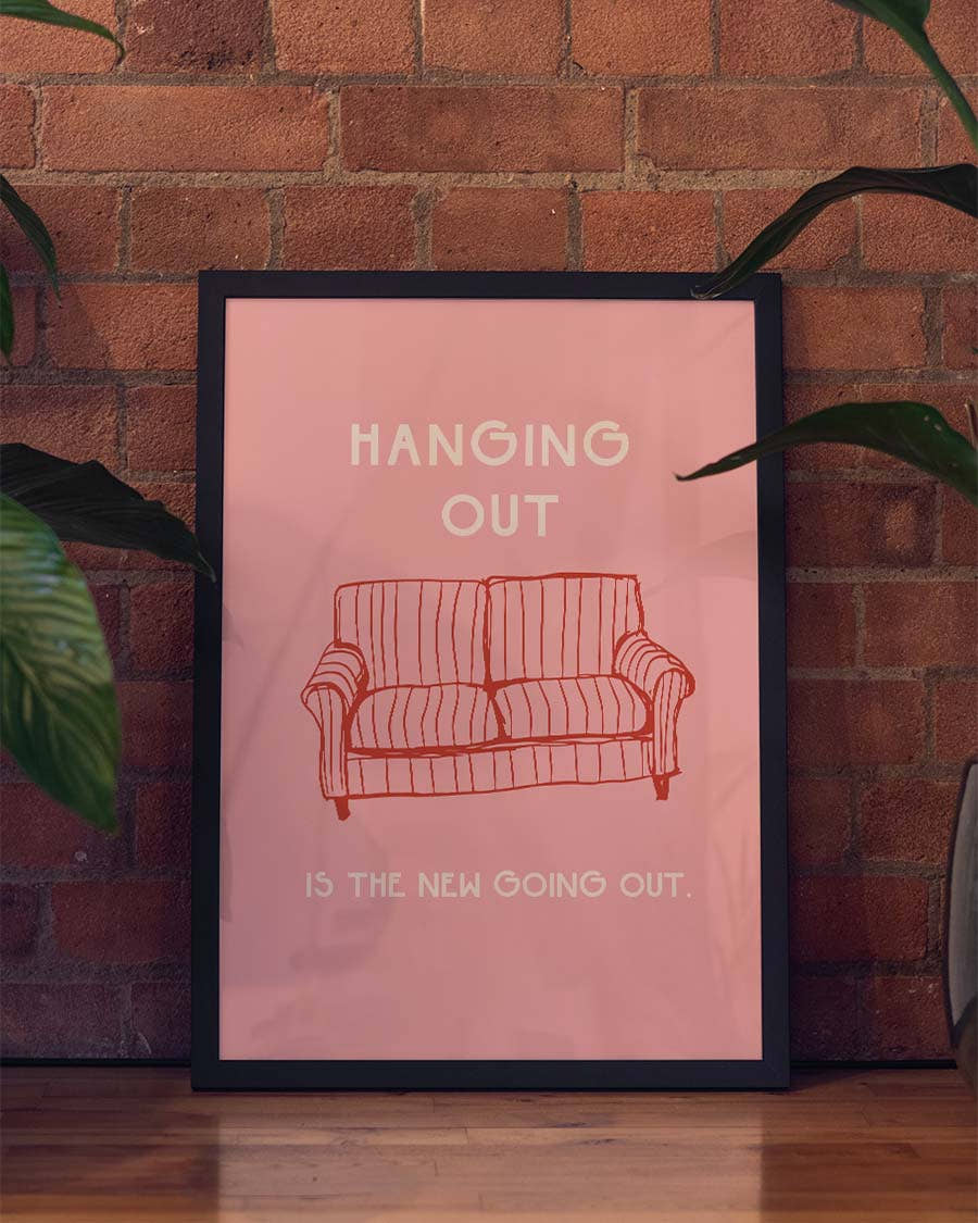 Pastell Wohnzimmer Poster modern – City Escape