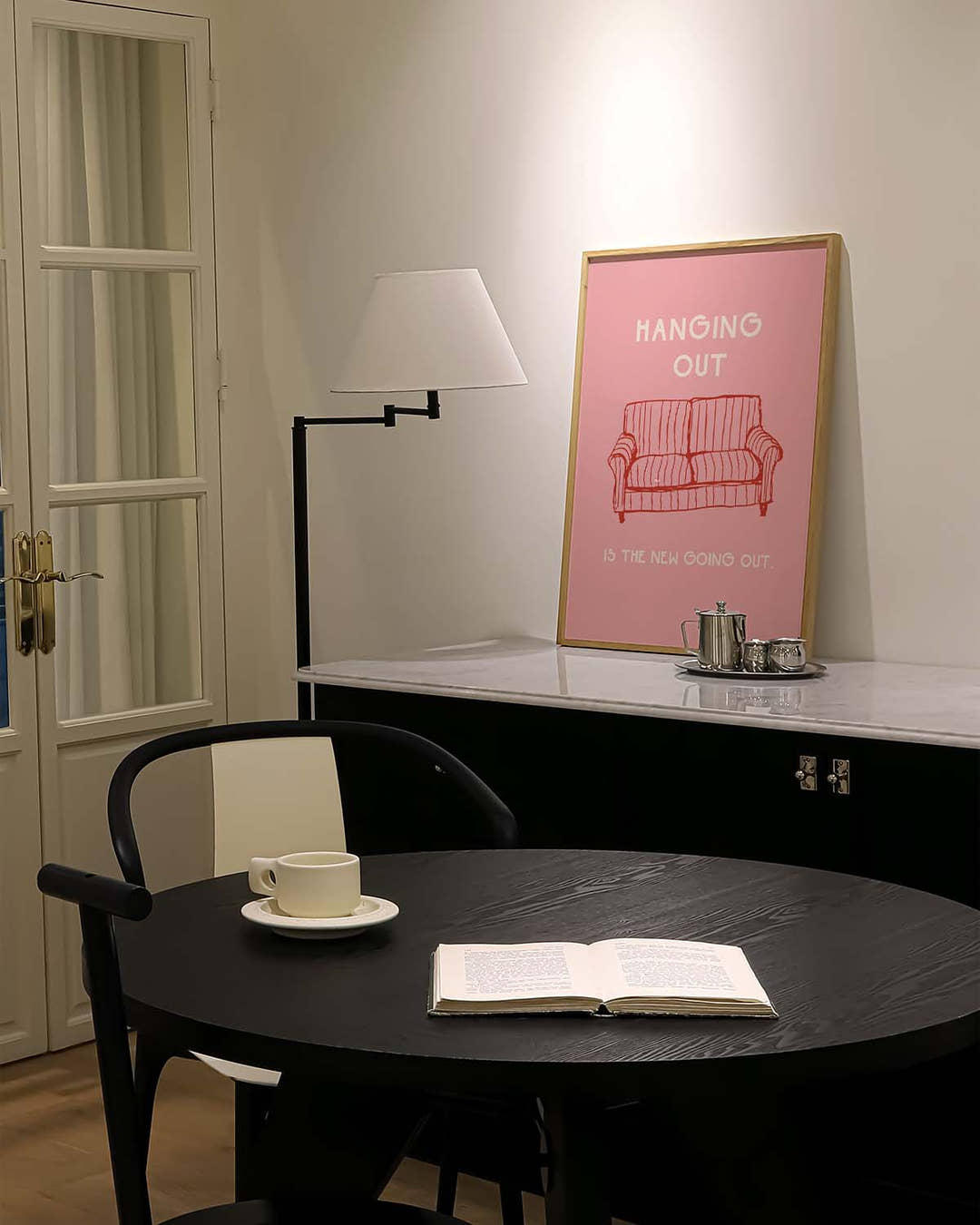 Pastell Wohnzimmer Poster modern – City Escape