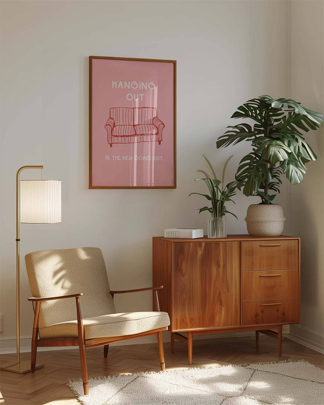 Pastell Wohnzimmer Poster modern – City Escape