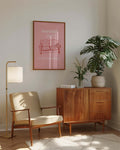 Pastell Wohnzimmer Poster modern – City Escape