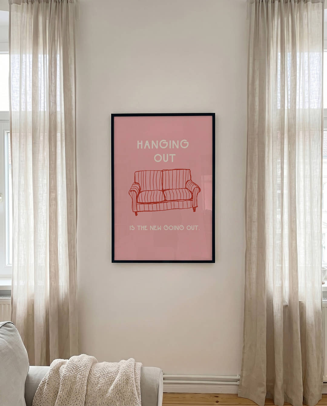 Pastell Wohnzimmer Poster modern – City Escape