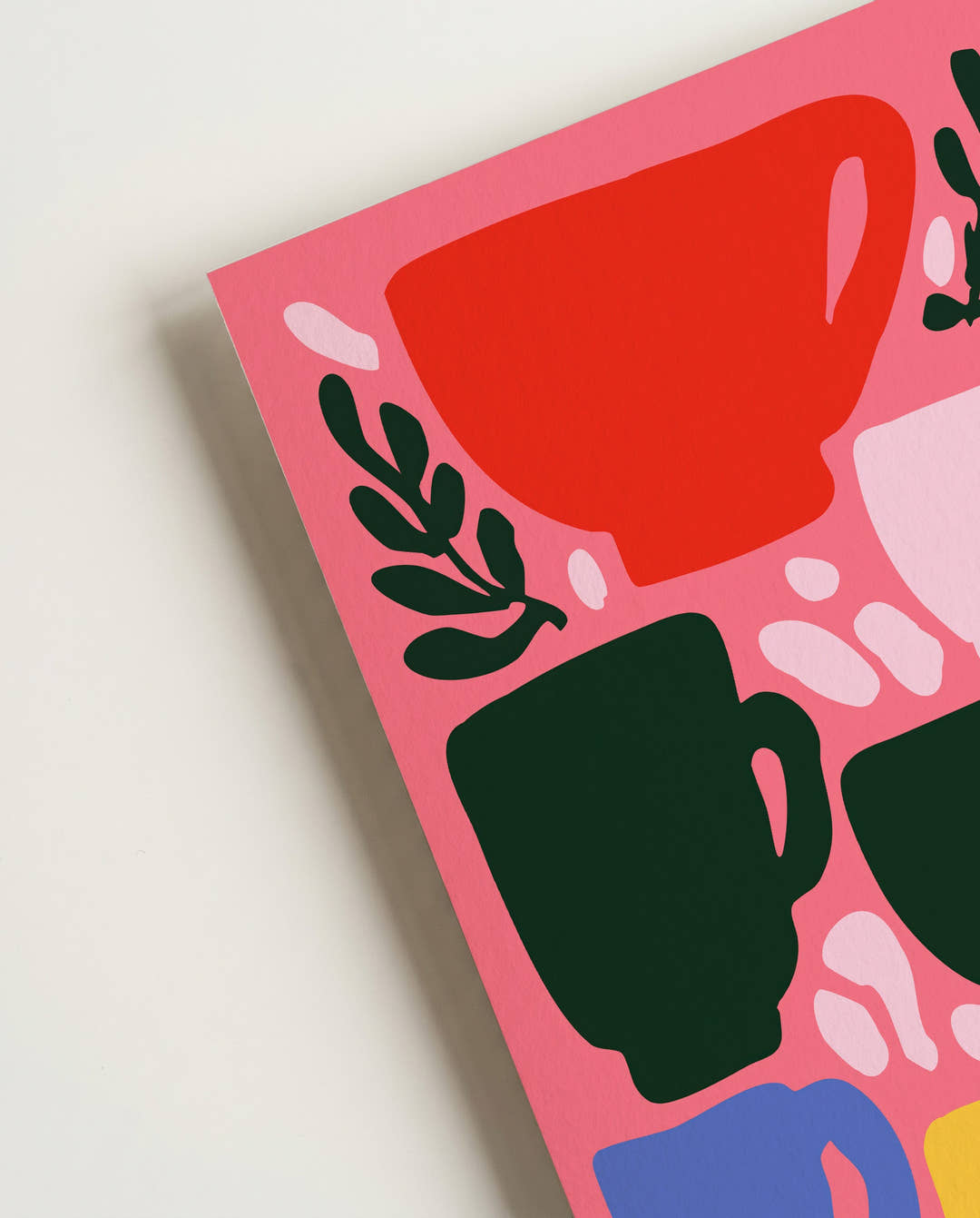 Modernes Kaffee Muster Poster – Coffee Break