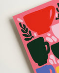 Modernes Kaffee Muster Poster – Coffee Break