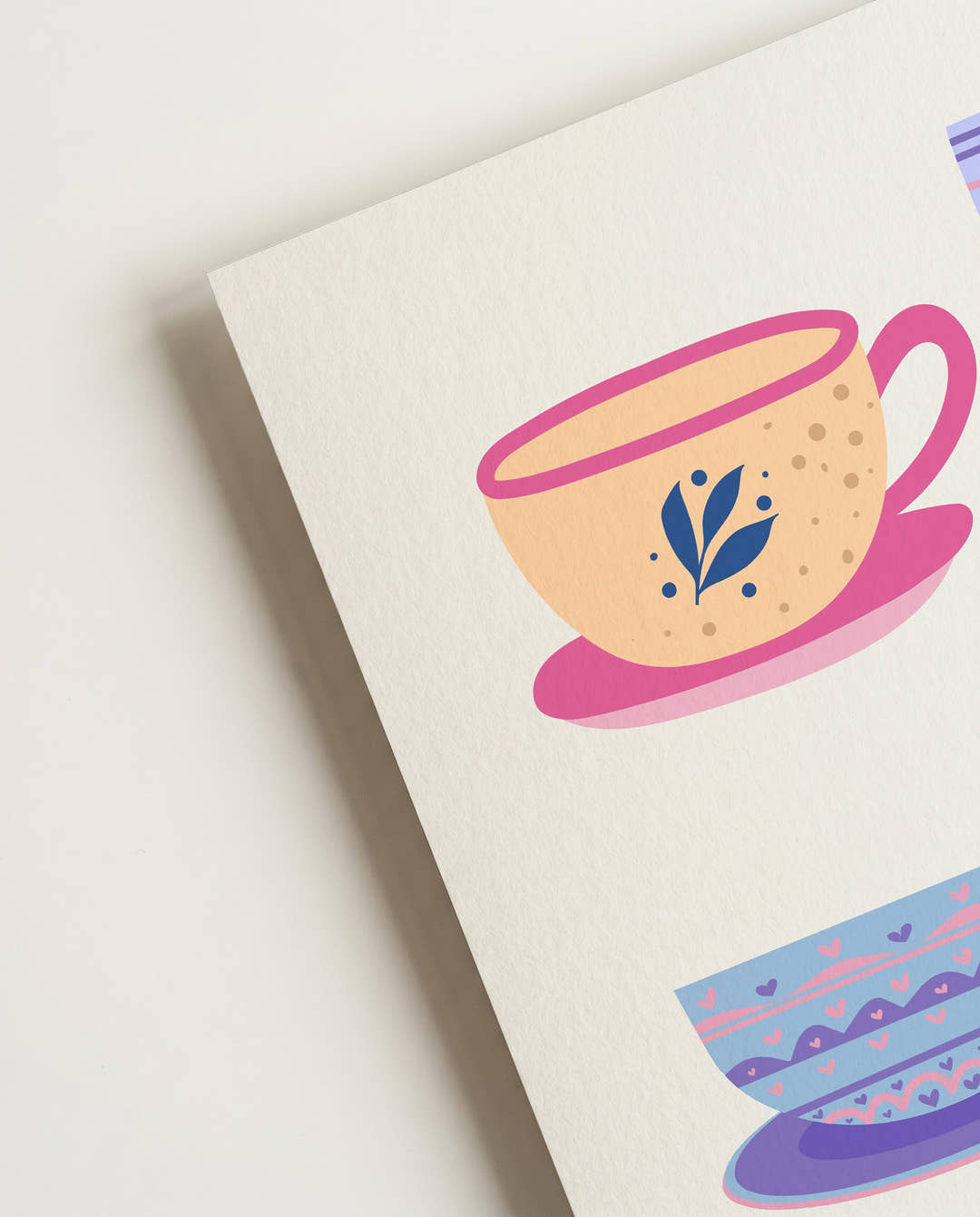 Kaffeetassen Poster Illustration – Coffee Cups