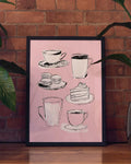 Minimalistisches Kaffee Poster modern – Coffee Time