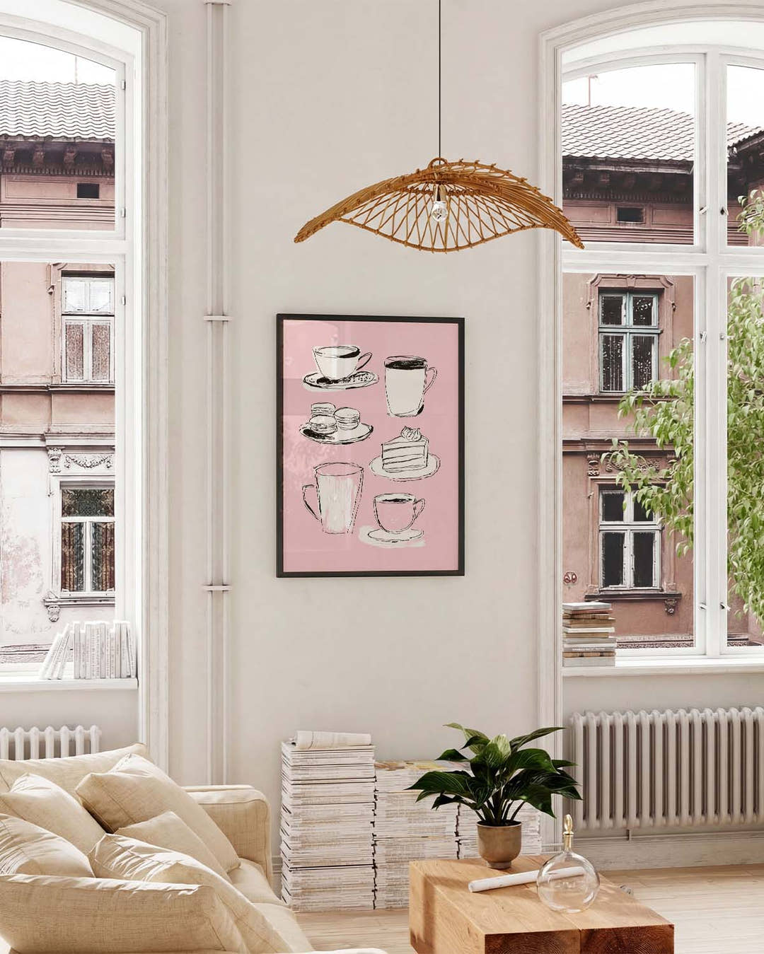 Minimalistisches Kaffee Poster modern – Coffee Time