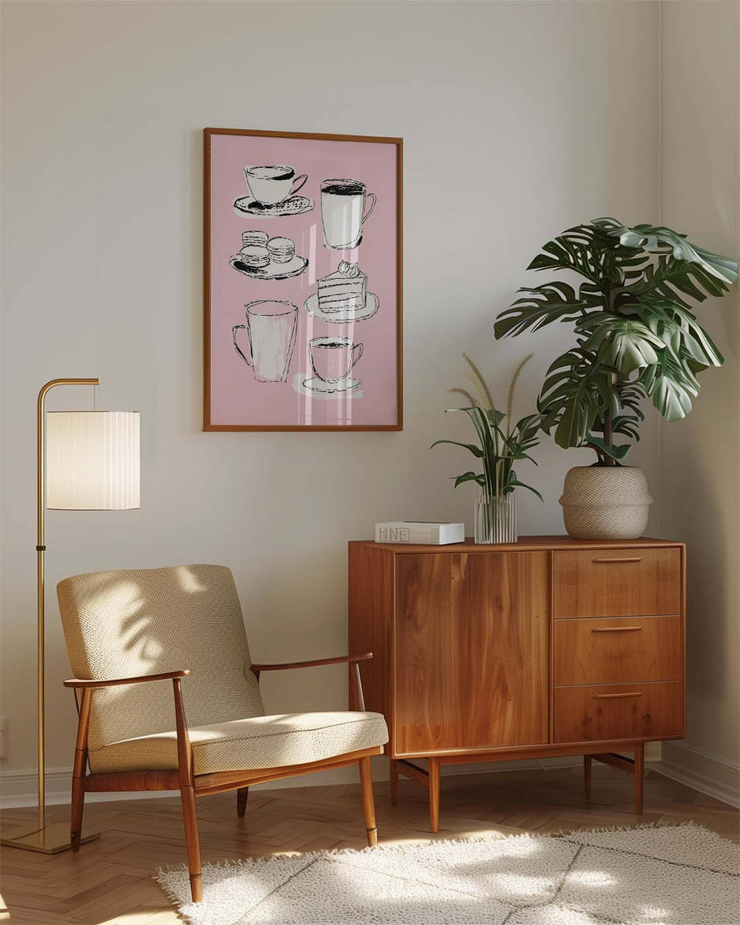 Minimalistisches Kaffee Poster modern – Coffee Time