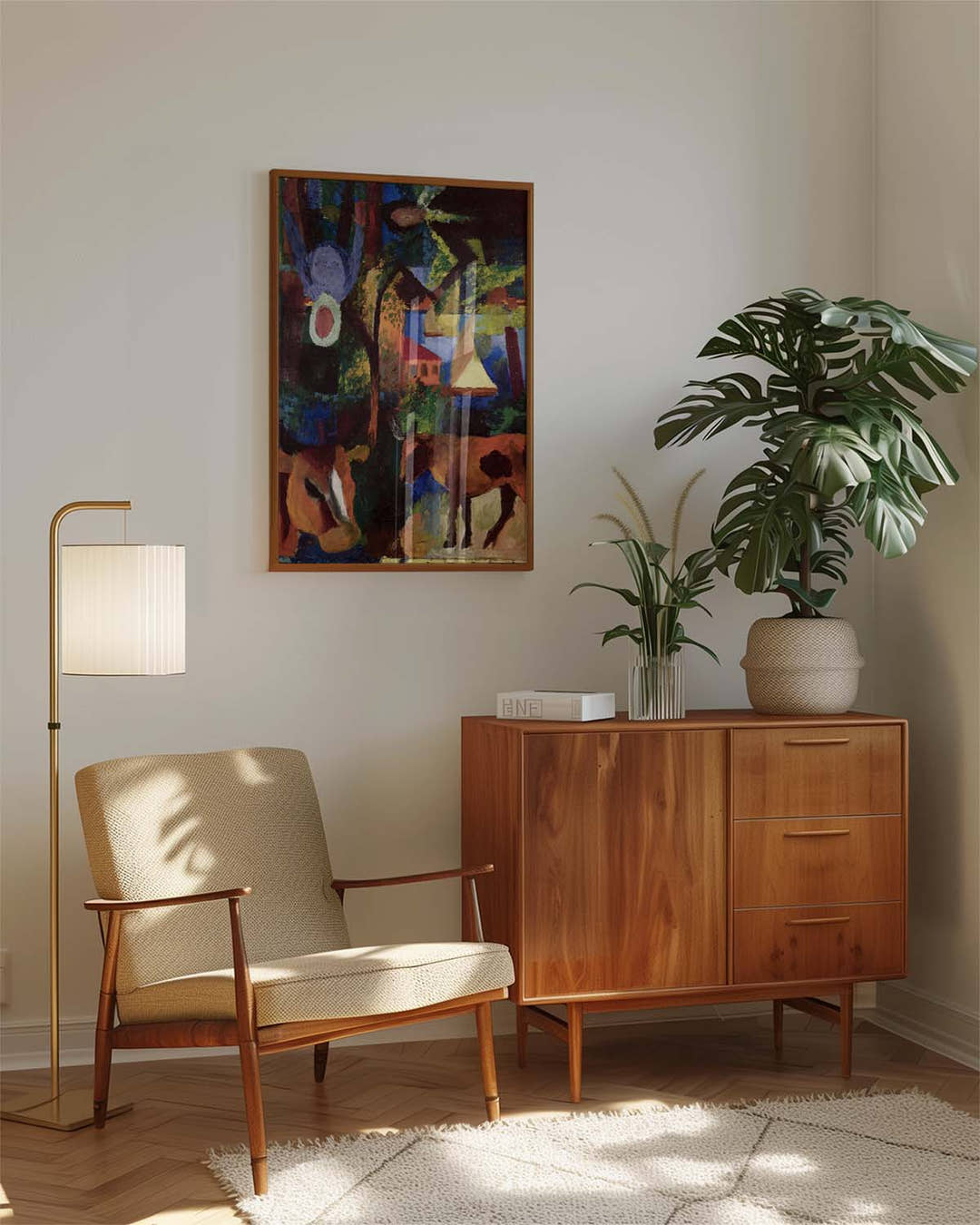 Künstlerisches Tier Poster modern – Color Collision