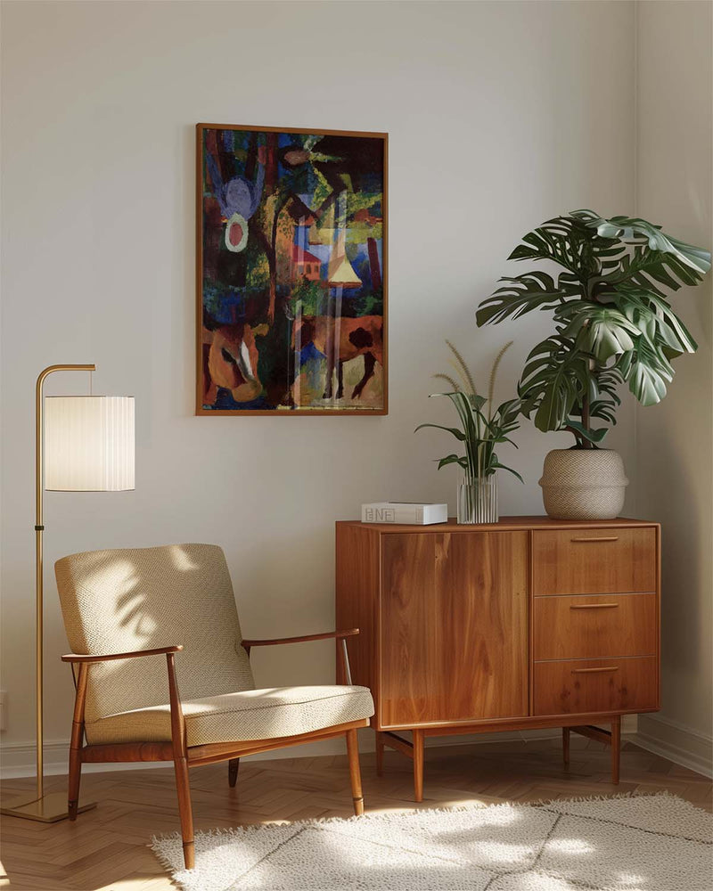 Künstlerisches Tier Poster modern – Color Collision
