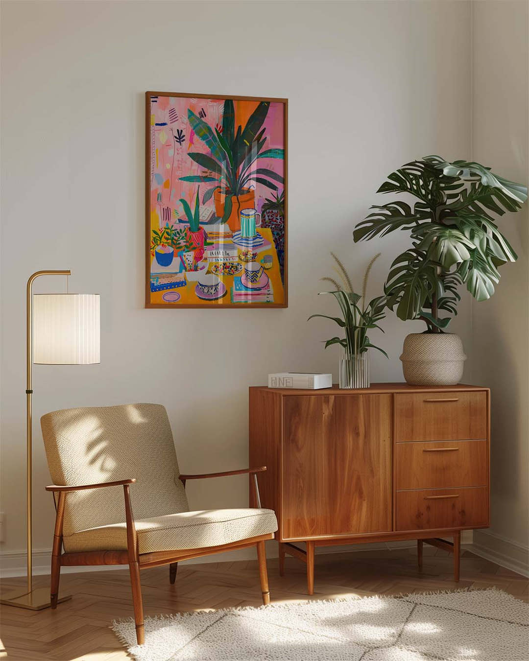 Buntes Stillleben Poster modern – Color Garden