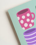 Colorful Coffee Mugs Poster – Bunte Tassen Illustration