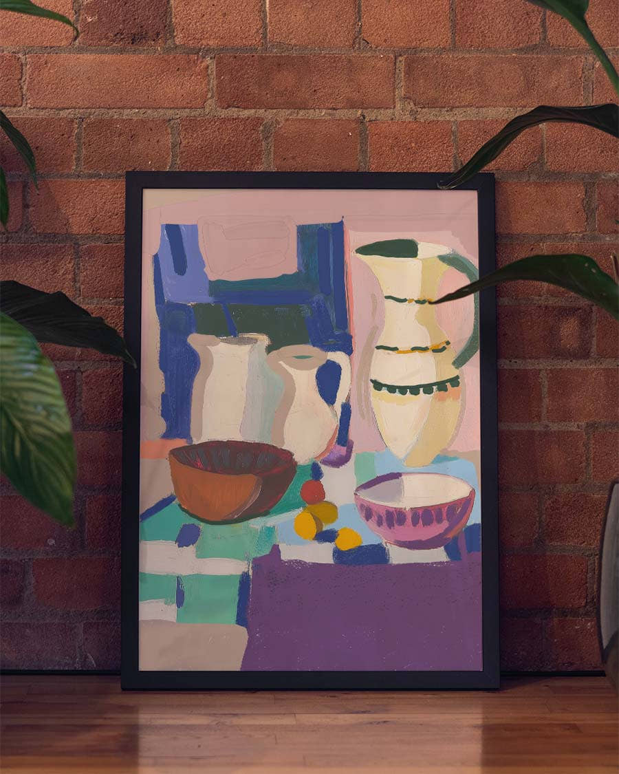 Modernes Küchen Stillleben Poster – Colorful Still Life