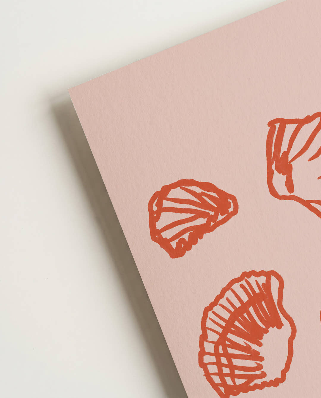 Muschel Muster Poster modern – Coral Pattern