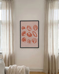 Muschel Muster Poster modern – Coral Pattern