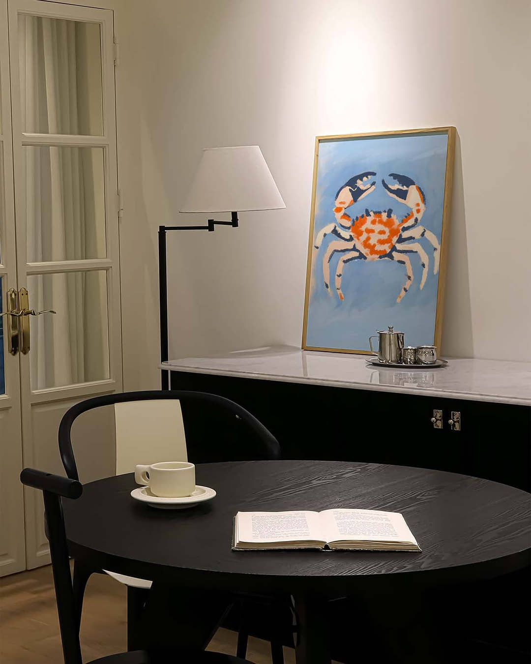 Maritimes Krebs Poster modern – Crab Daydream