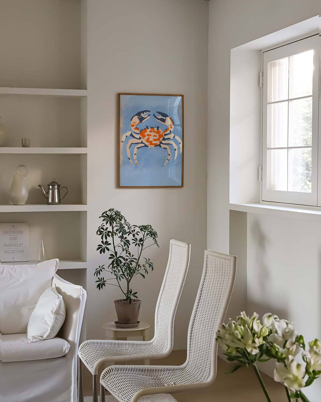 Maritimes Krebs Poster modern – Crab Daydream