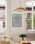 Maritimes Krebs Poster modern – Crab Daydream