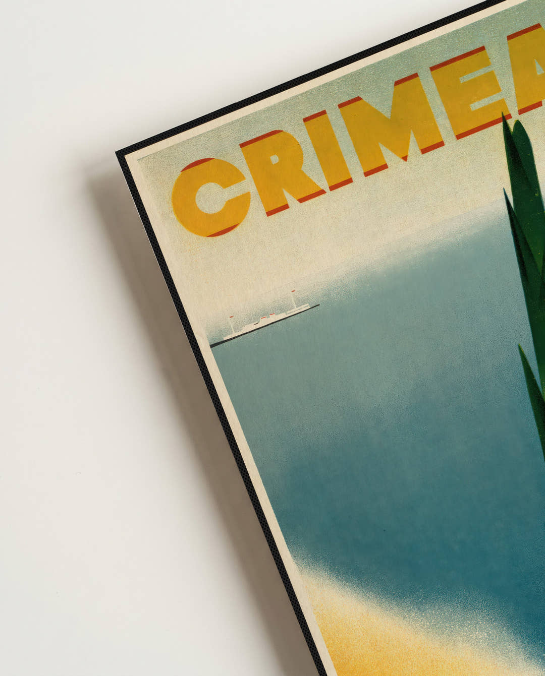 Vintage Krim Halbinsel Poster mit Küstenmotiv – Crimea