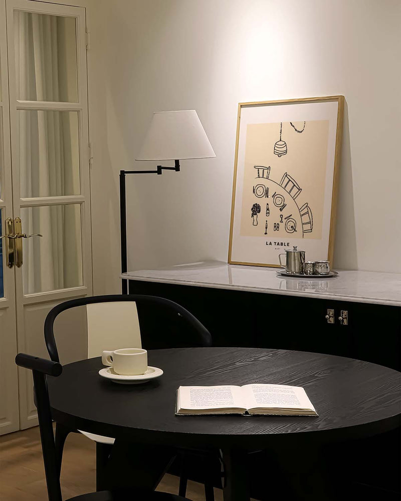Minimalistisches Kaffee Poster modern – Daily Routine