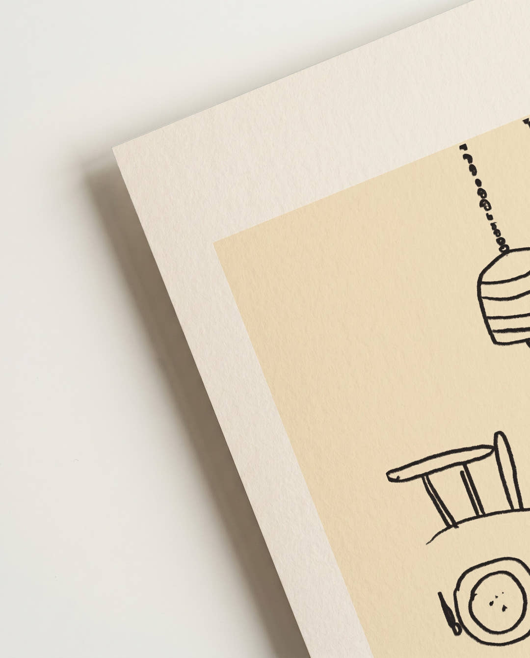Minimalistisches Kaffee Poster modern – Daily Routine