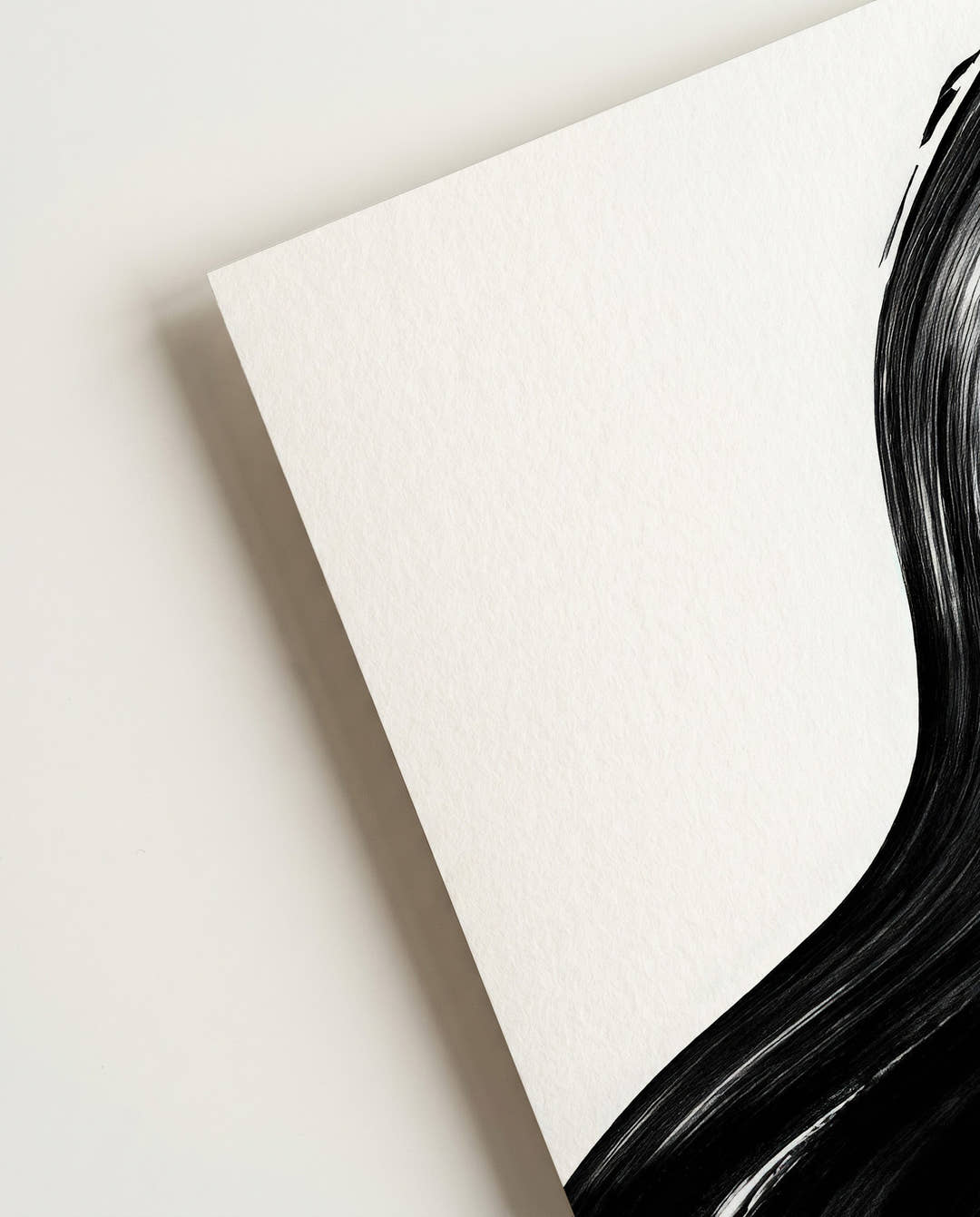Abstraktes Schwarz Weiß Linien Muster – Dark Interlock