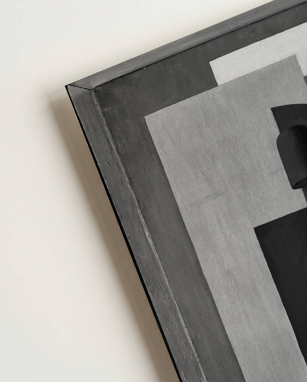 Geometrisches Schwarz Weiß Poster – Dark Symmetry