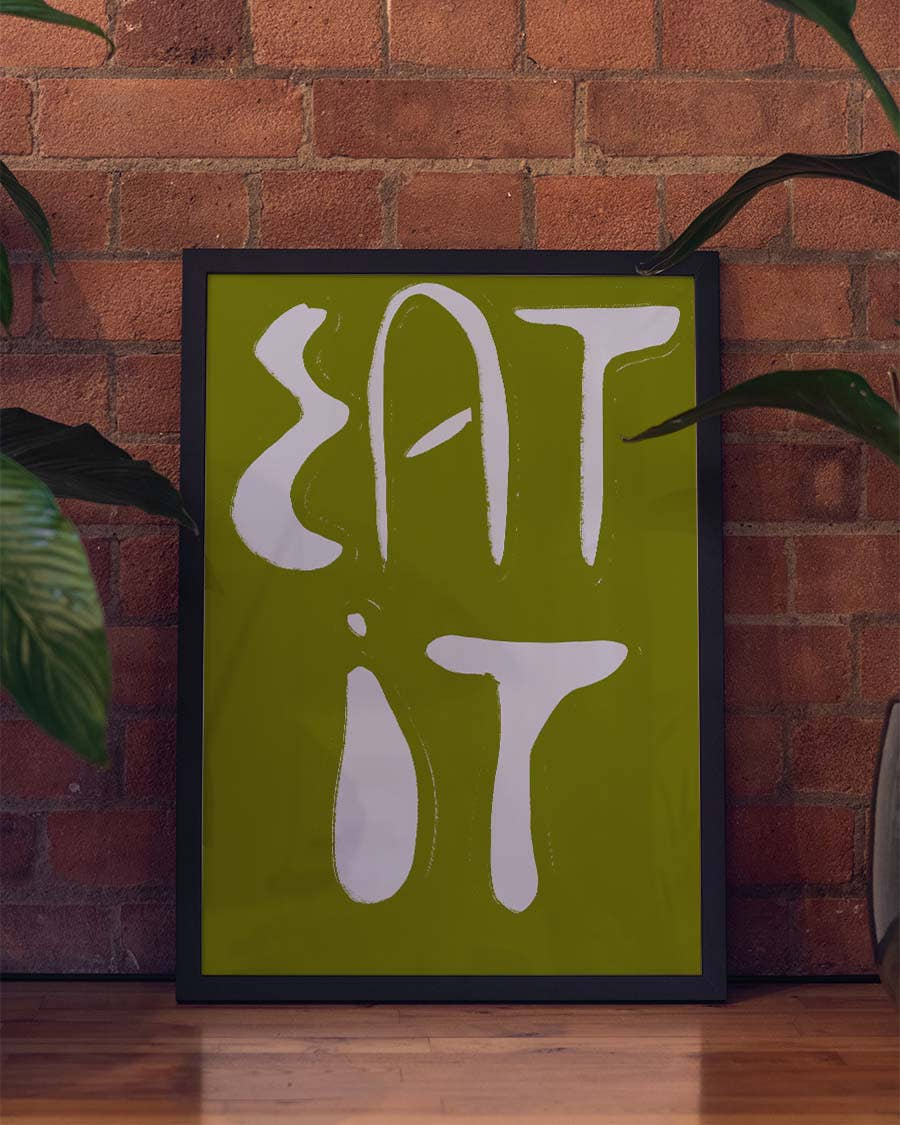 Typografie Poster modern – Eat It