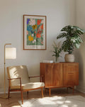 Buntes Blumen Poster modern – Floral Scene