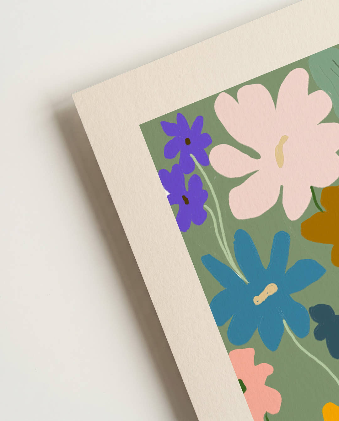 Buntes Blumen Poster modern – Floral Scene