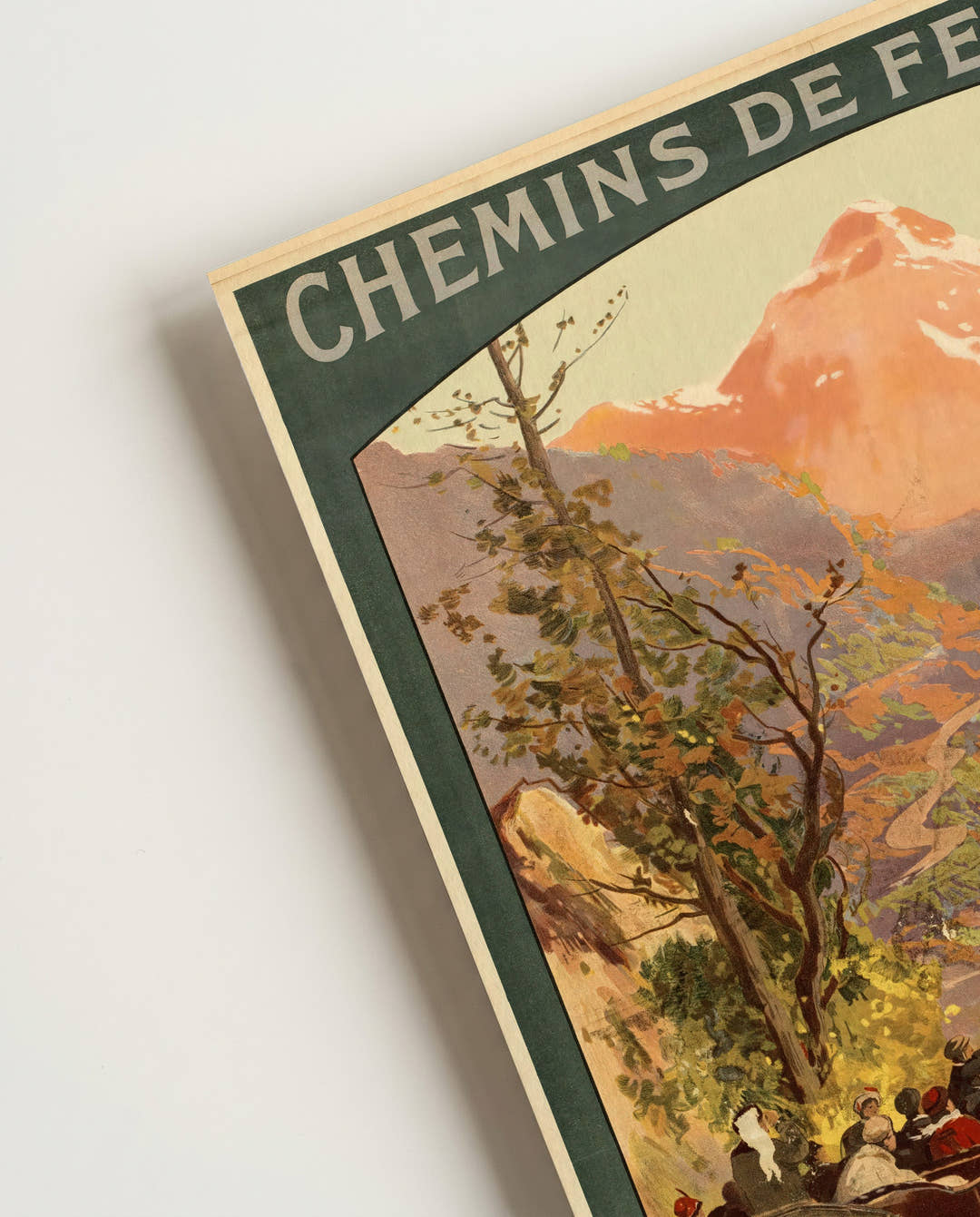 Vintage Pyrenäen Frankreich Poster mit Bergstraße – France Route des Pyrenees