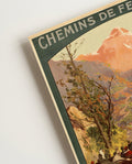 Vintage Pyrenäen Frankreich Poster mit Bergstraße – France Route des Pyrenees