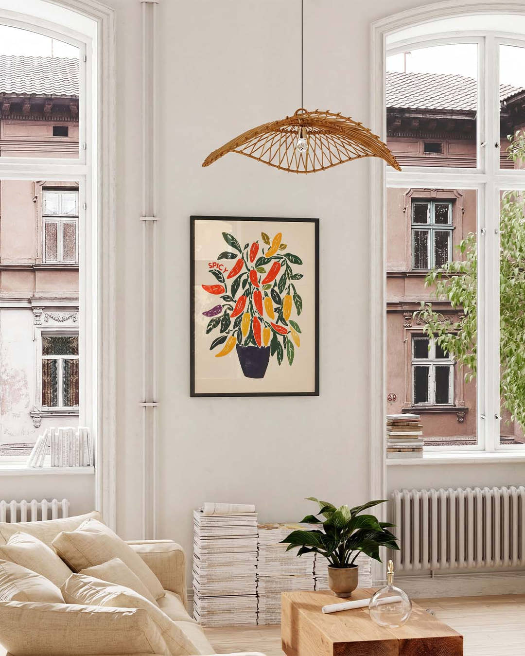 Buntes Pflanzen Poster modern – Fresh Harvest