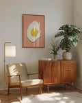 Minimalistisches Ei Poster modern – Fried Egg