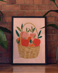 Obstkorb Poster modern – Fruit Basket