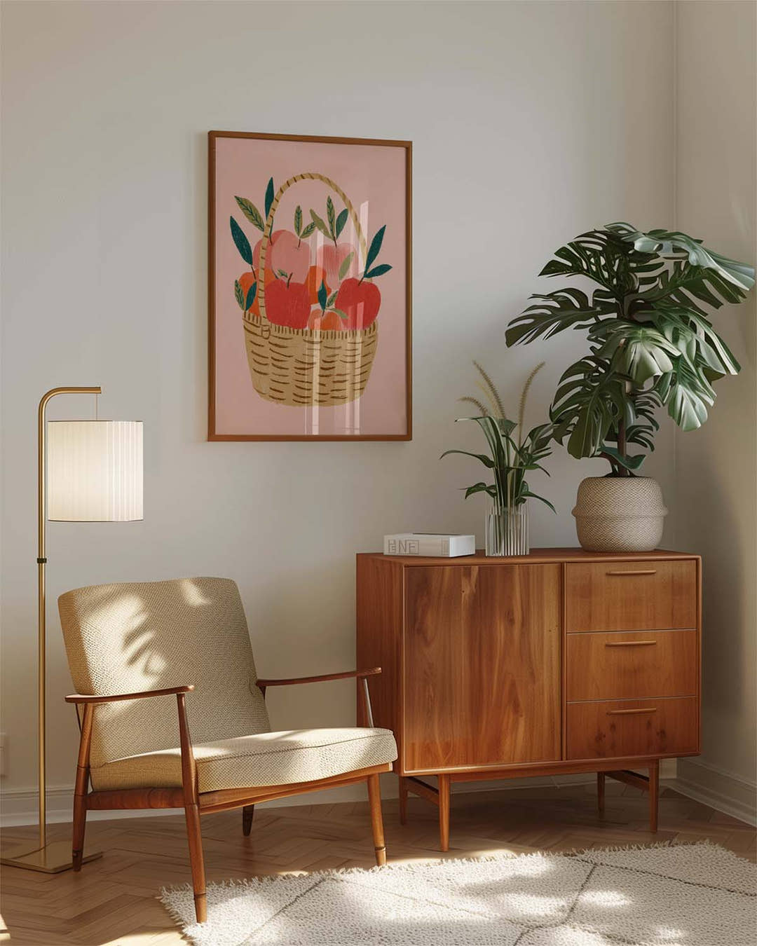 Obstkorb Poster modern – Fruit Basket