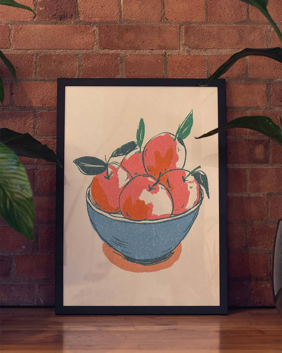Modernes Obstschale Poster – Fruit Bowl