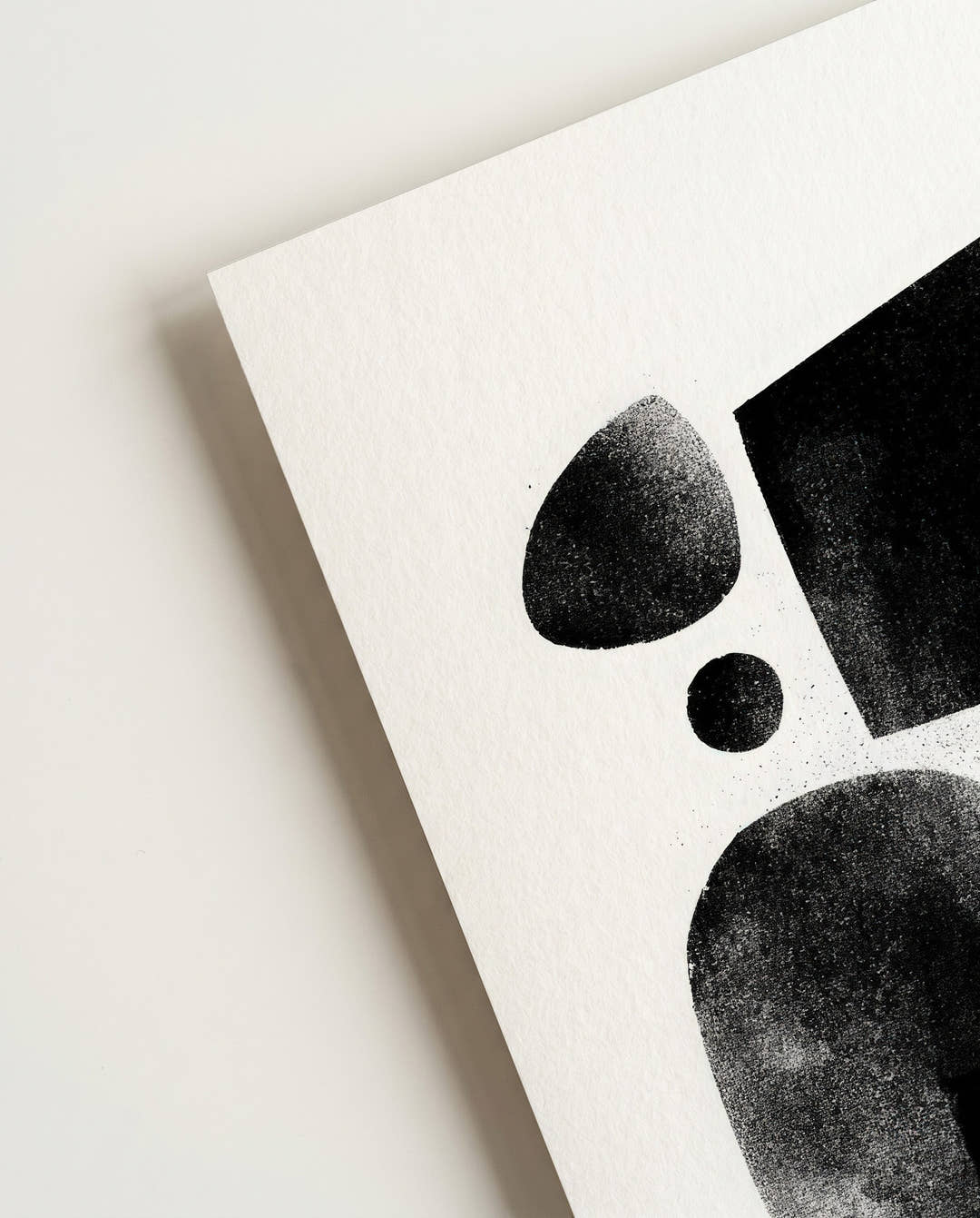 Modernes Schwarz Weiß Grafik Poster – Graphic Flow